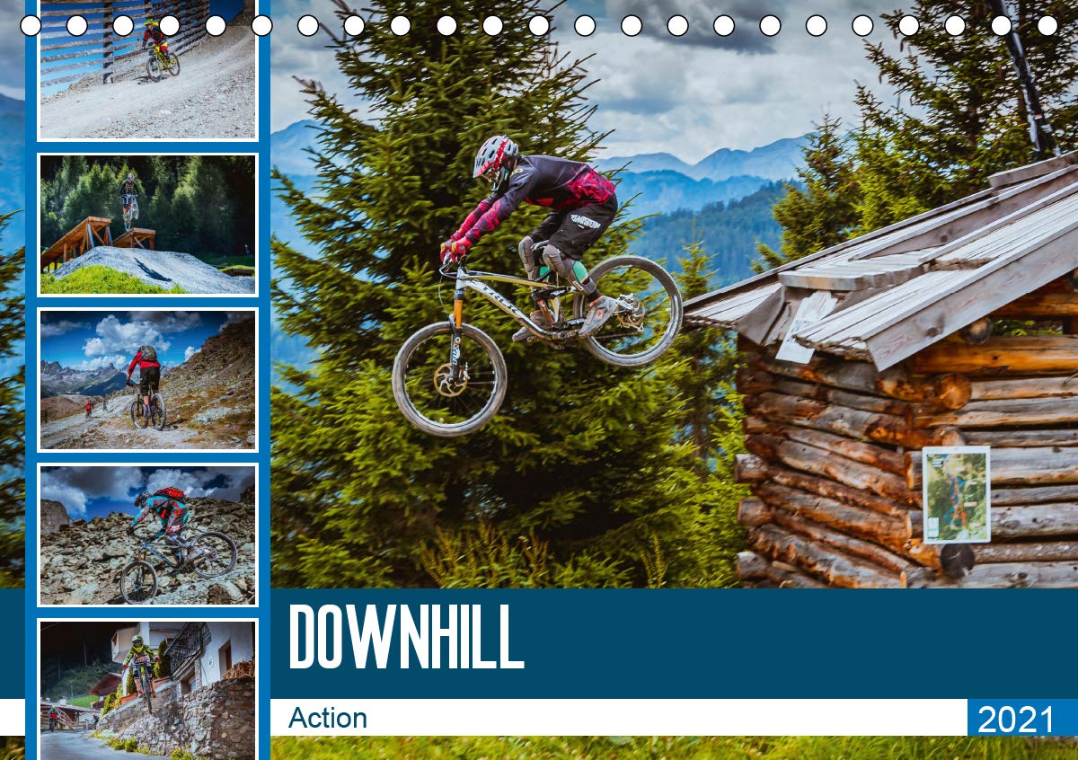 Downhill Action (Tischkalender 2021 DIN A5 quer): Mit dem Bike in Action und am Limit, das ist Downhill (Monatskalender, 14 Seiten ) (CALVENDO Sport) Photography