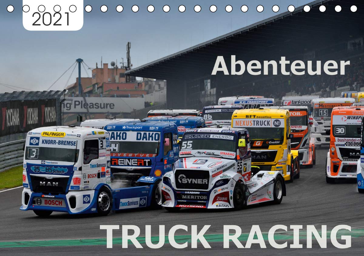 Abenteuer TRUCK RACING (Tischkalender 2021 DIN A5 quer): Spektakuläre und actionreiche Rennszenen auf dem Nürburgring (Monatskalender, 14 Seiten ) (CALVENDO Sport) Leisure, Home & Garden