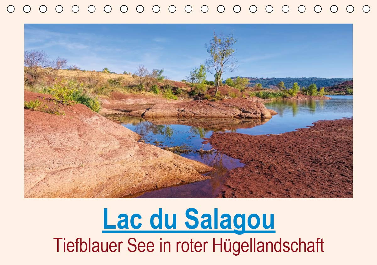 Lac du Salagou - Tiefblauer See in roter Hügellandschaft (Tischkalender 2021 DIN A5 quer): Ferienparadies in Südfrankreich (Monatskalender, 14 Seiten ) (CALVENDO Natur) Leisure, Home & Garden