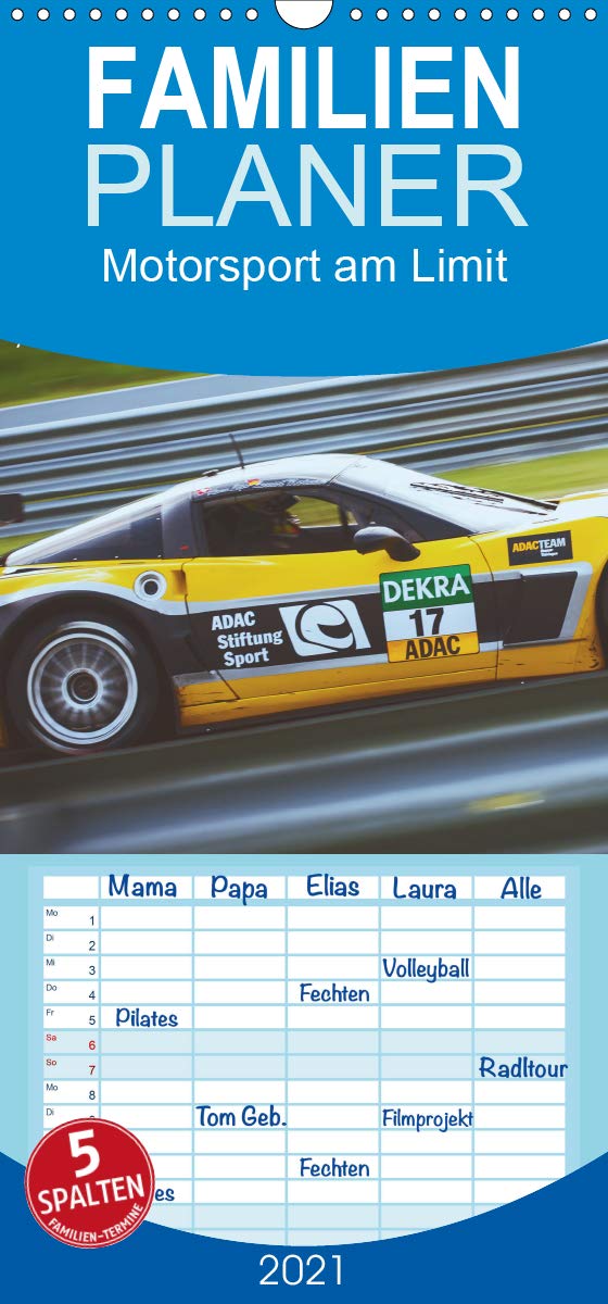 Motorsport am Limit 2021 - Familienplaner hoch (Wandkalender 2021 , 21 cm x 45 cm, hoch): Motorsport am Limit von Photography PM (Monatskalender, 14 Seiten ) (CALVENDO Sport) Photography