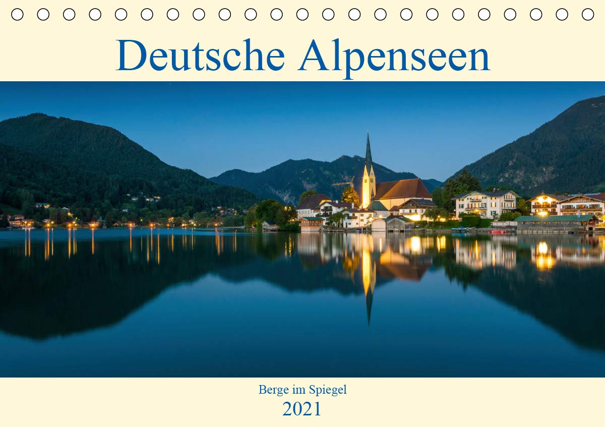 Deutsche Alpenseen - Berge im Spiegel (Tischkalender 2021 DIN A5 quer): Die bayerischen Alpenseen im schönsten Licht - ein ganzes Jahr (Monatskalender, 14 Seiten ) (CALVENDO Natur) Leisure, Home & Garden
