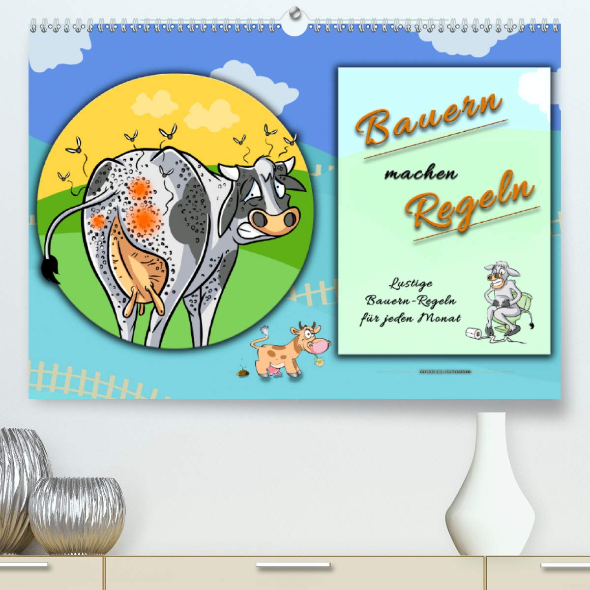 Bauern machen Regeln (Premium, hochwertiger DIN A2 Wandkalender 2021, Kunstdruck in Hochglanz): Für jeden Monat ein lustiges Bild mit einer bekannten ... (Monatskalender, 14 Seiten ) (CALVENDO Tiere) Living & Furnishing