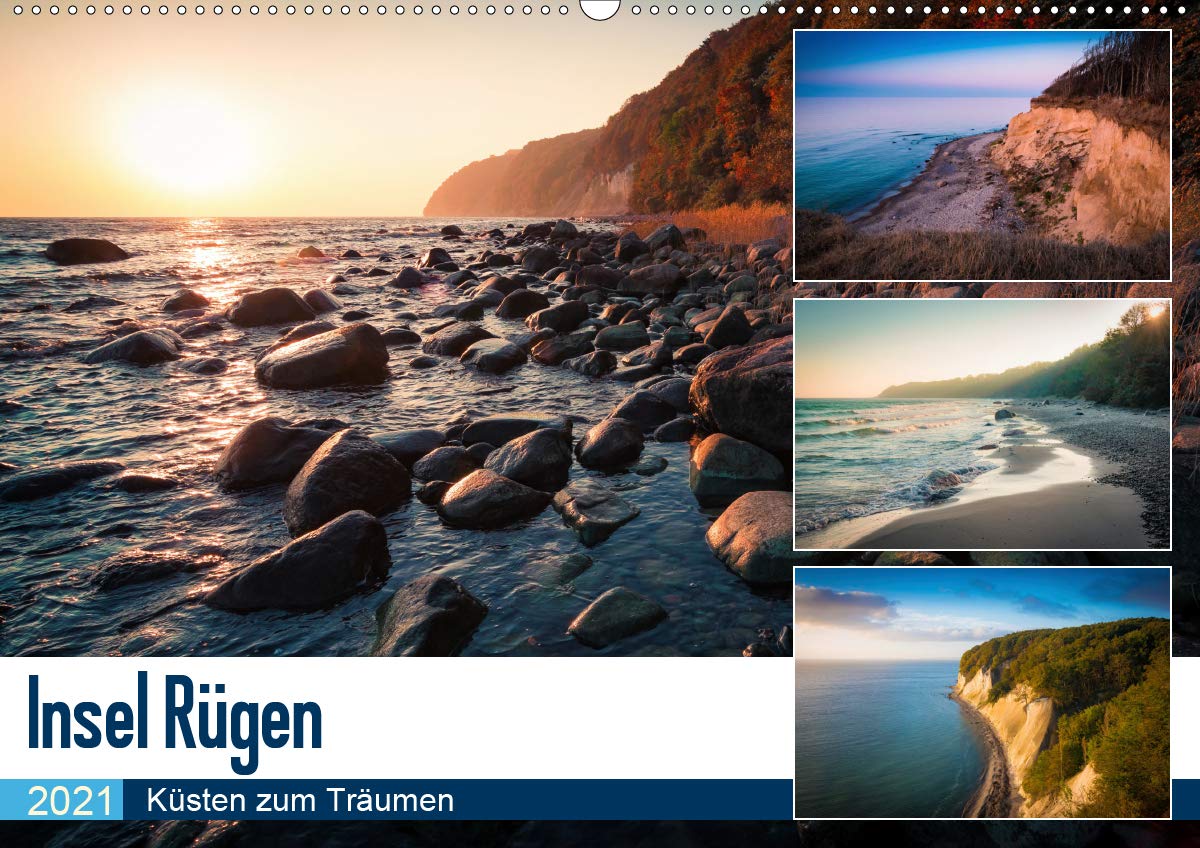 Insel Rügen - Küsten zum Träumen (Wandkalender 2021 DIN A2 quer): Die Küsten der Insel Rügen im schönsten Licht (Monatskalender, 14 Seiten ) (CALVENDO Natur) Leisure, Home & Garden