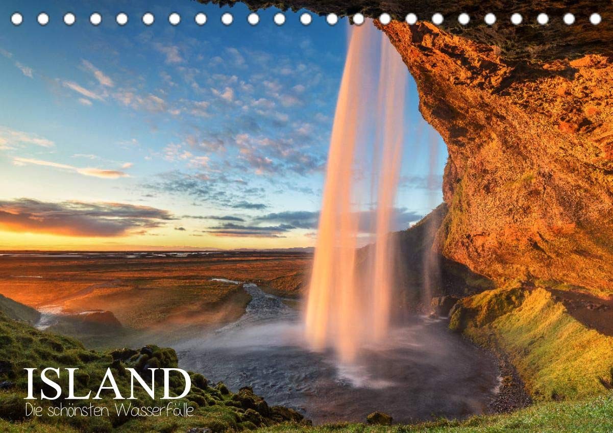 Island - Die schönsten Wasserfälle (Tischkalender 2021 DIN A5 quer): Eine Insel voller Naturwunder (Monatskalender, 14 Seiten ) (CALVENDO Natur) Photography
