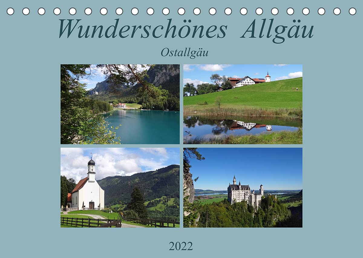 Wunderschönes Allgäu - Ostallgäu (Tischkalender 2022 DIN A5 quer): Das Allgäu in Oberschwaben (Monatskalender, 14 Seiten ) (CALVENDO Natur) Leisure, Home & Garden