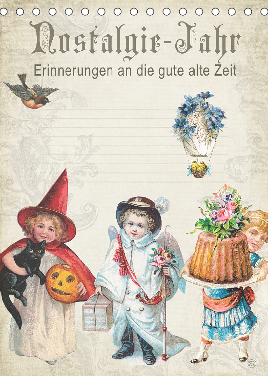 Nostalgie-Jahr, Motive aus alten Poesiealben (Tischkalender 2022 DIN A5 hoch): Erinnerungen an die gute alte Zeit (Monatskalender, 14 Seiten ) (CALVENDO Kunst) Leisure, Home & Garden