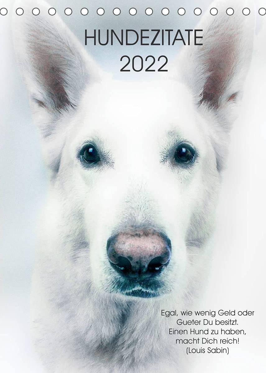 Hundezitate 2022 (Tischkalender 2022 DIN A5 hoch): Hundeportraits mit Zitaten (Monatskalender, 14 Seiten ) (CALVENDO Tiere) Leisure, Home & Garden