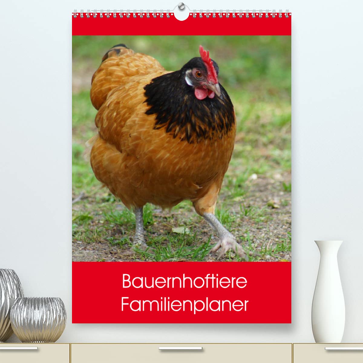 Bauernhoftiere Familienplaner (Premium, hochwertiger DIN A2 Wandkalender 2022, Kunstdruck in Hochglanz): Nutz- und Haustiere (Familienplaner, 14 Seiten ) (CALVENDO Tiere) Contemporary literature Books