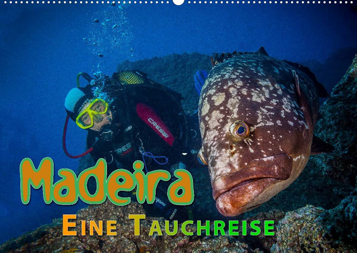 Madeira, eine Tauchreise (Wandkalender 2022 DIN A2 quer): Ein Kalender, der die Meerestiere im Atlantik rund um die Insel Madeira zeigt. (Monatskalender, 14 Seiten ) (CALVENDO Tiere) Leisure, Home & Garden