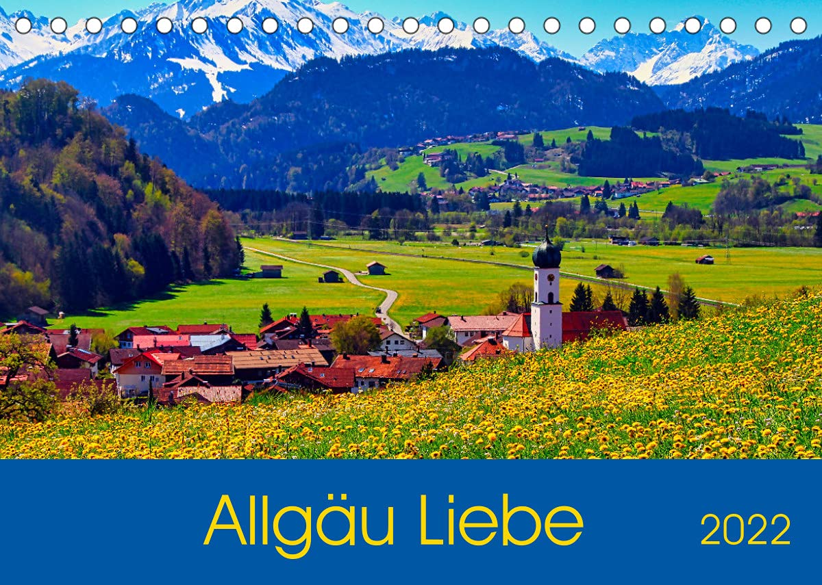 Allgäu Liebe (Tischkalender 2022 DIN A5 quer): Zauberhafte Landschaften im Süden Deutschlands (Monatskalender, 14 Seiten ) (CALVENDO Natur) Photography