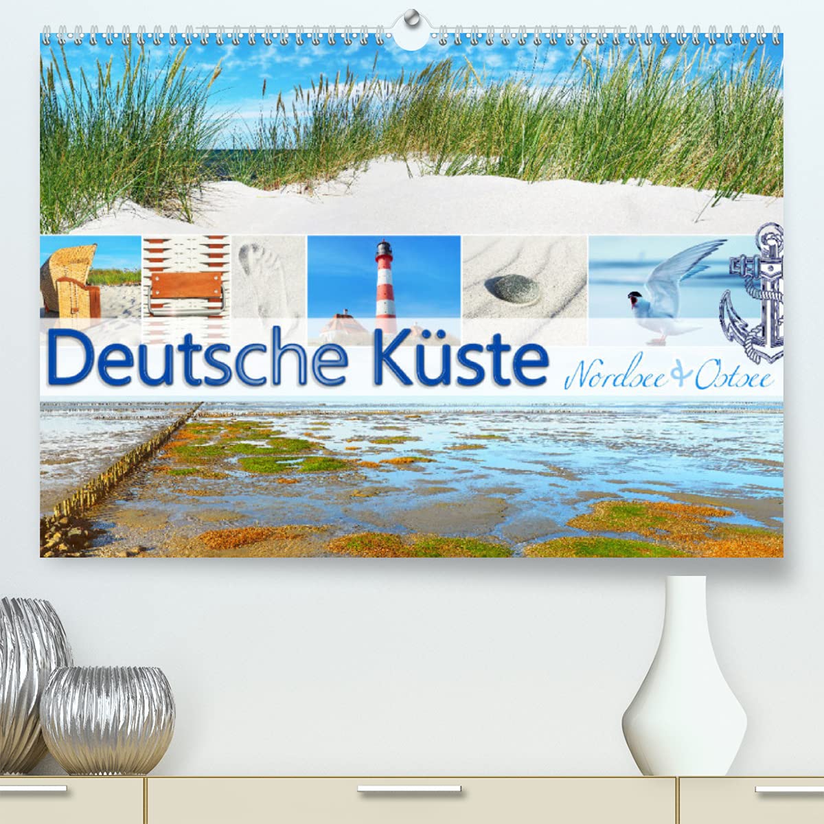 Deutsche Küste - Nordsee und Ostsee (Premium, hochwertiger DIN A2 Wandkalender 2022, Kunstdruck in Hochglanz): Stimmungsvolle Aufnahmen der deutschen ... (Monatskalender, 14 Seiten ) (CALVENDO Natur) Leisure, Home & Garden