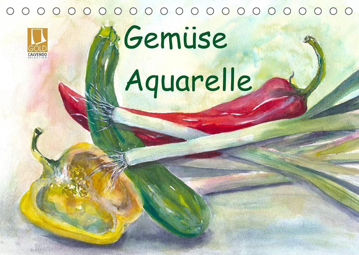 Gemüse Aquarelle (Tischkalender 2022 DIN A5 quer): Gemüse in Aquarellgemälden (Monatskalender, 14 Seiten ) (CALVENDO Lifestyle) Film, Art & Culture