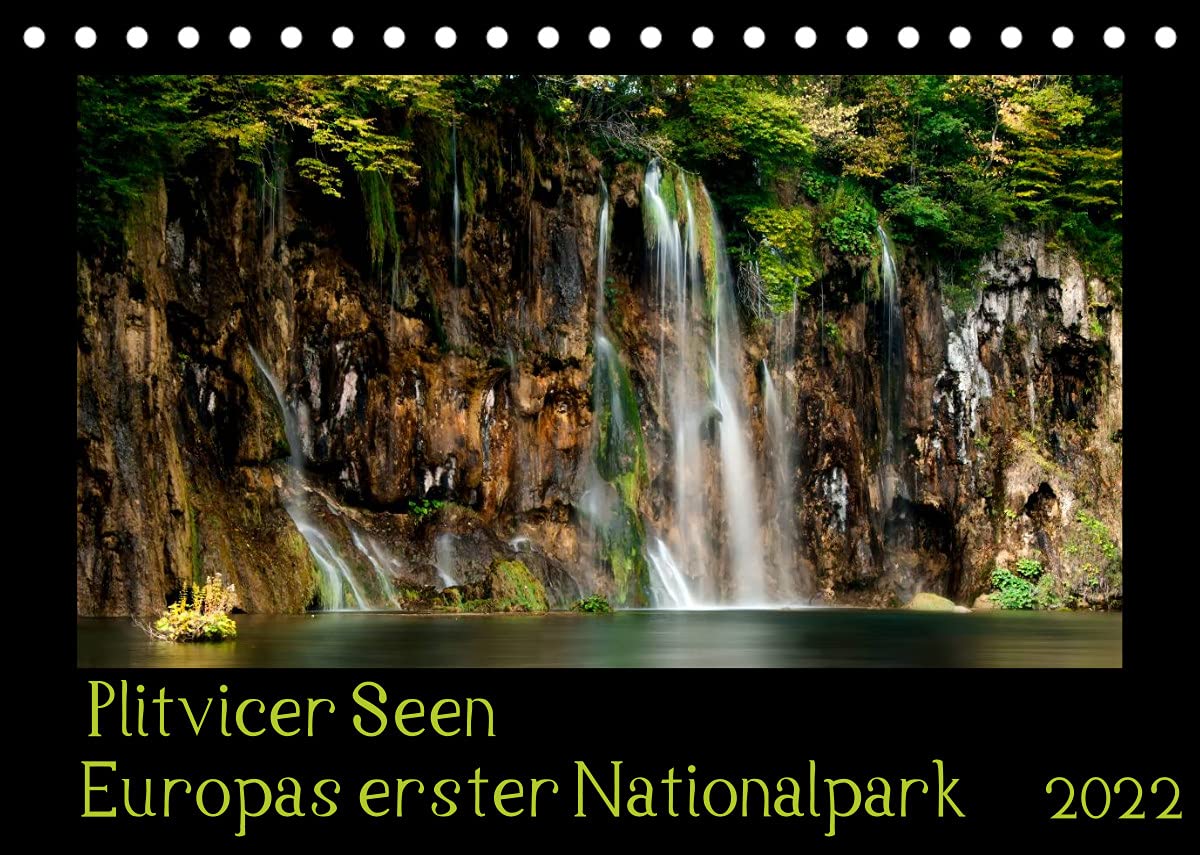 Plitvicer Seen - Europas erster Nationalpark (Tischkalender 2022 DIN A5 quer): Tauchen sie ein in eine berauschend schöne Landschaft, den Plitvicer Seen. (Monatskalender, 14 Seiten ) (CALVENDO Natur) Film, Art & Culture