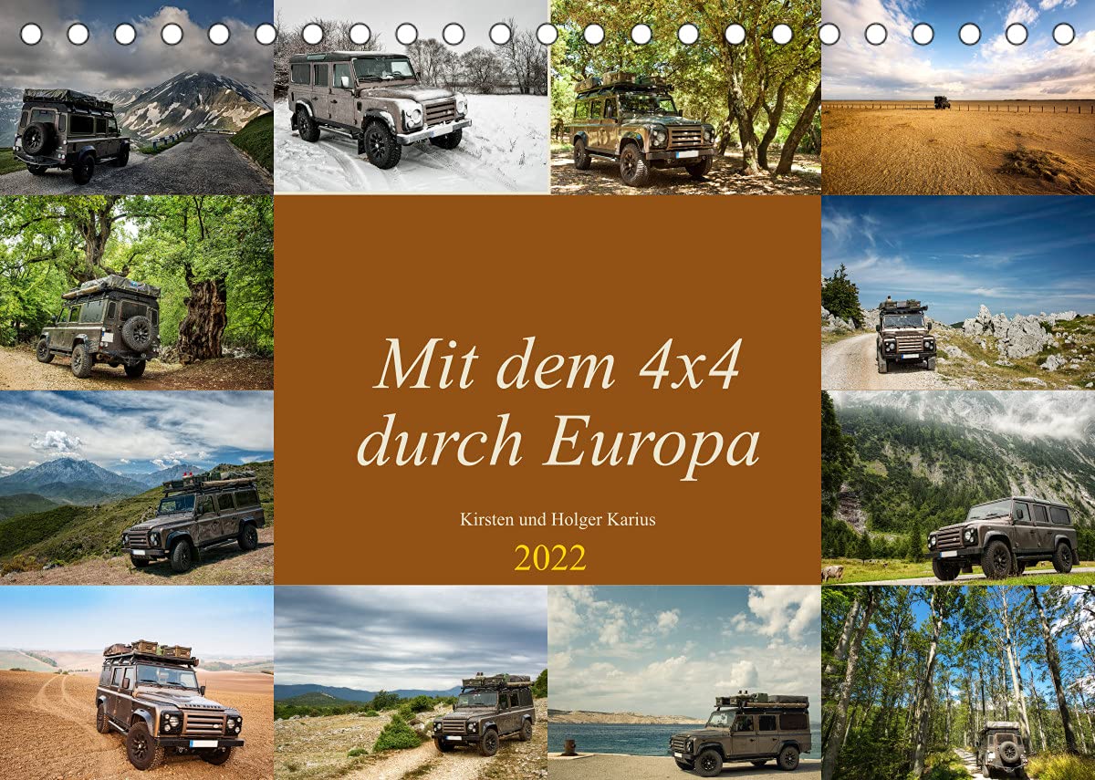Mit dem 4x4 durch Europa (Tischkalender 2022 DIN A5 quer): Unterwegs mit dem Geländewagen in Europa, abseits der Hauptrouten. (Monatskalender, 14 Seiten ) (CALVENDO Orte) Leisure, Home & Garden