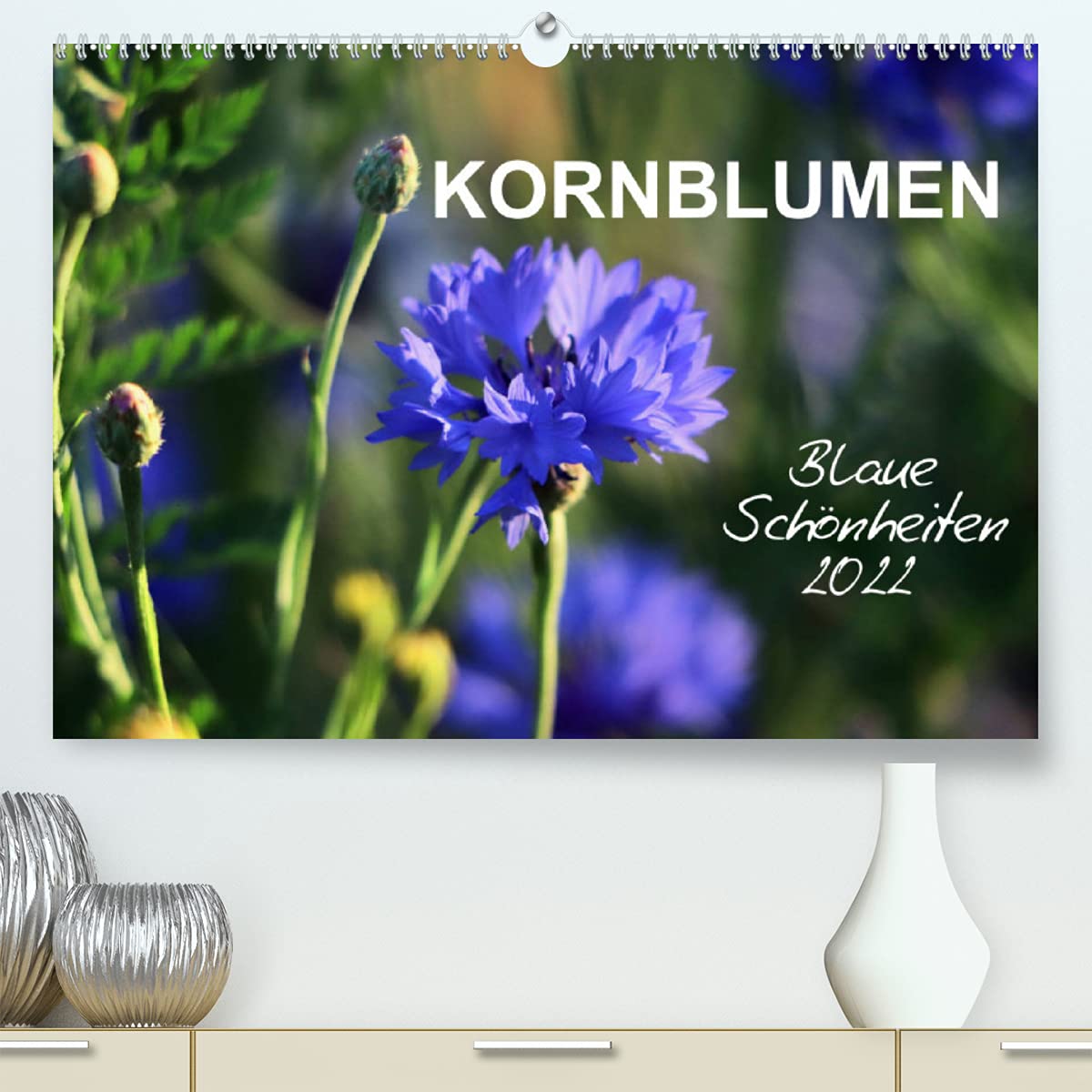 Kornblumen - Blaue Schönheiten (Premium, hochwertiger DIN A2 Wandkalender 2022, Kunstdruck in Hochglanz): Immer ein Hingucker, die blaue Kornblume (Monatskalender, 14 Seiten ) (CALVENDO Natur) Living & Furnishing