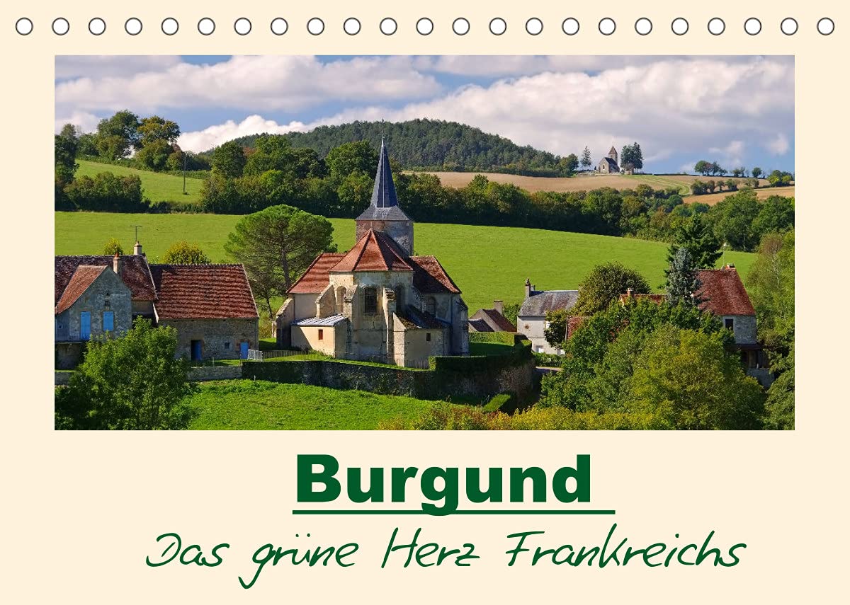 Burgund - Das grüne Herz Frankreichs (Tischkalender 2022 DIN A5 quer): Fotografischer Streifzug durch die Bourgogne (Monatskalender, 14 Seiten ) (CALVENDO Orte) Leisure, Home & Garden