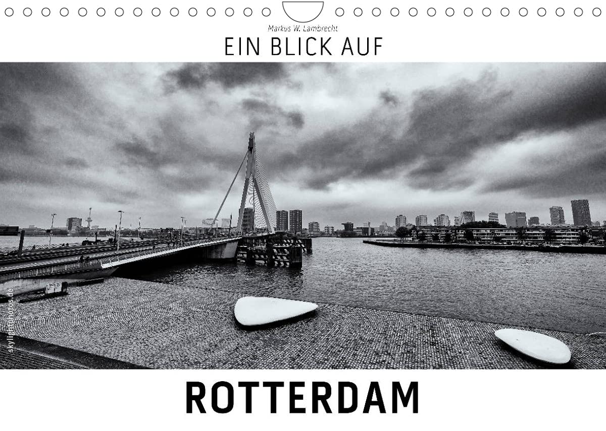 Ein Blick auf Rotterdam (Wandkalender 2022 DIN A4 quer): Ein ungewohnter Blick auf die Stadt Rotterdam in harten Schwarz-Weiß-Bildern. (Monatskalender, 14 Seiten ) (CALVENDO Orte) Leisure, Home & Garden