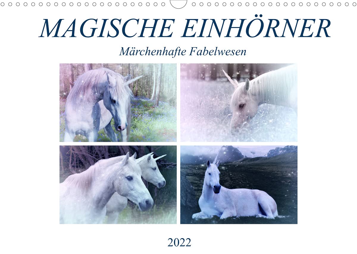 Magische Einhörner - märchenhafte Fabelwesen (Wandkalender 2022 DIN A3 quer): Reise in eine Märchenwelt (Monatskalender, 14 Seiten ) (CALVENDO Tiere) Leisure, Home & Garden