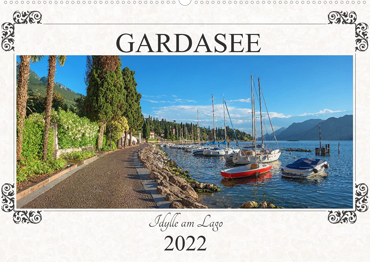 Gardasee - Idylle am Lago 2022 (Wandkalender 2022 DIN A2 quer): Idyllische Landschaftsimpressionen - nördlicher Gardasee, romantisch umrahmt (Monatskalender, 14 Seiten ) (CALVENDO Orte) Leisure, Home & Garden
