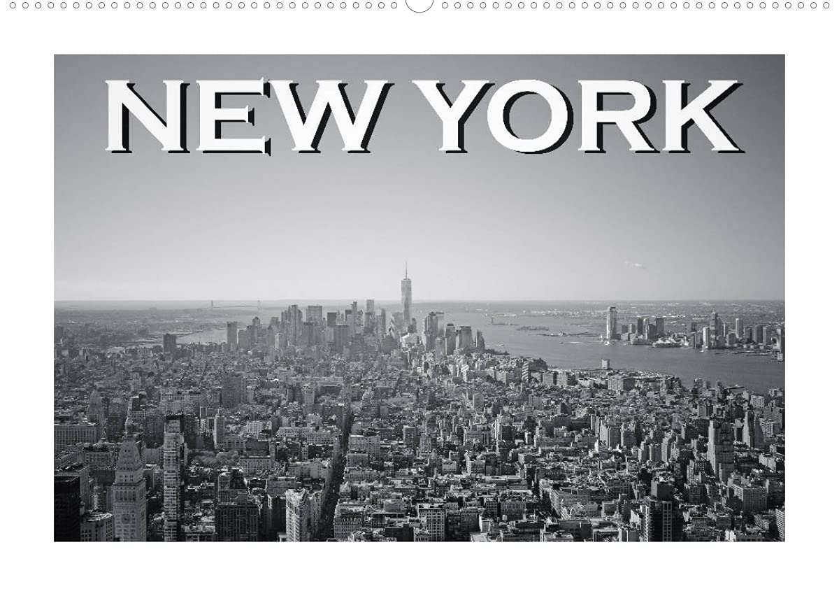 New York in schwarz weiss (Wandkalender 2022 DIN A2 quer): So außergewöhnlich wie der Big Apple, sind auch diese Bilder in schwarz weiss. (Monatskalender, 14 Seiten ) (CALVENDO Orte) Leisure, Home & Garden