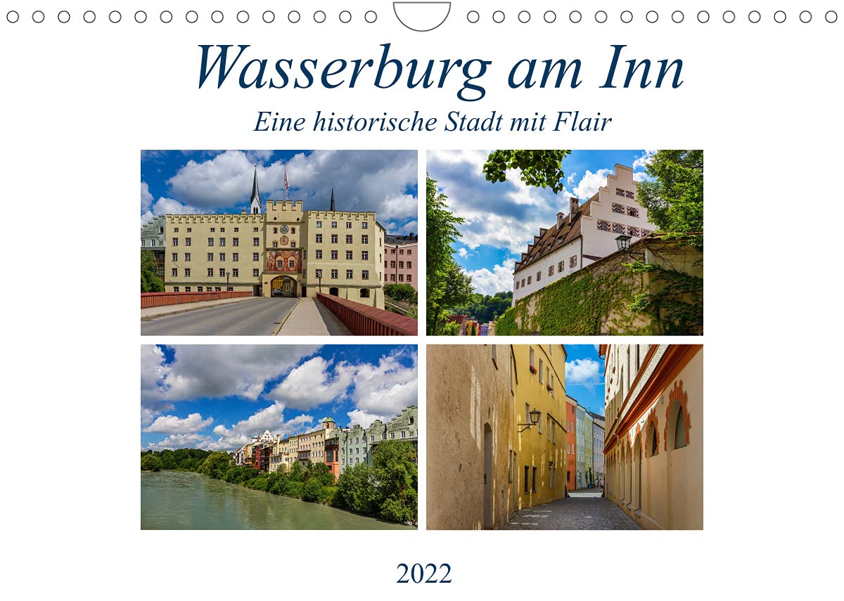 Wasserburg am Inn (Wandkalender 2022 DIN A4 quer): Chiemgauer Stadt mit Flair (Monatskalender, 14 Seiten ) (CALVENDO Orte) Film, Art & Culture