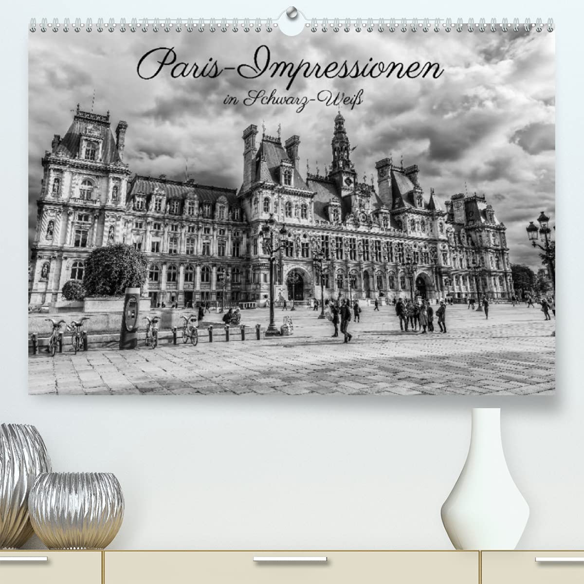 Paris-Impressionen in Schwarz-Weiß (Premium, hochwertiger DIN A2 Wandkalender 2022, Kunstdruck in Hochglanz): Ansichten von Paris in ... (Monatskalender, 14 Seiten ) (CALVENDO Orte) Leisure, Home & Garden
