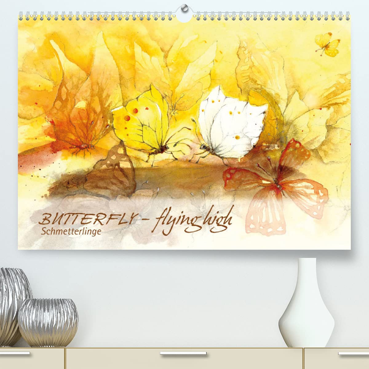 BUTTERFLY – flying high, Schmetterlinge (Premium, hochwertiger DIN A2 Wandkalender 2022, Kunstdruck in Hochglanz): Zwölf märchenhafte Aquarelle von ... (Monatskalender, 14 Seiten ) (CALVENDO Kunst) Film, Art & Culture