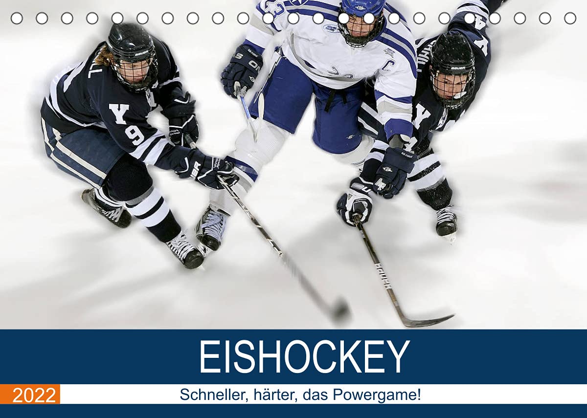 Eishockey! Schneller, härter, das Powergame! (Tischkalender 2022 DIN A5 quer): Heiße Action auf kaltem Eis! Das ist Eishockey live! (Monatskalender, 14 Seiten ) (CALVENDO Sport) Photography