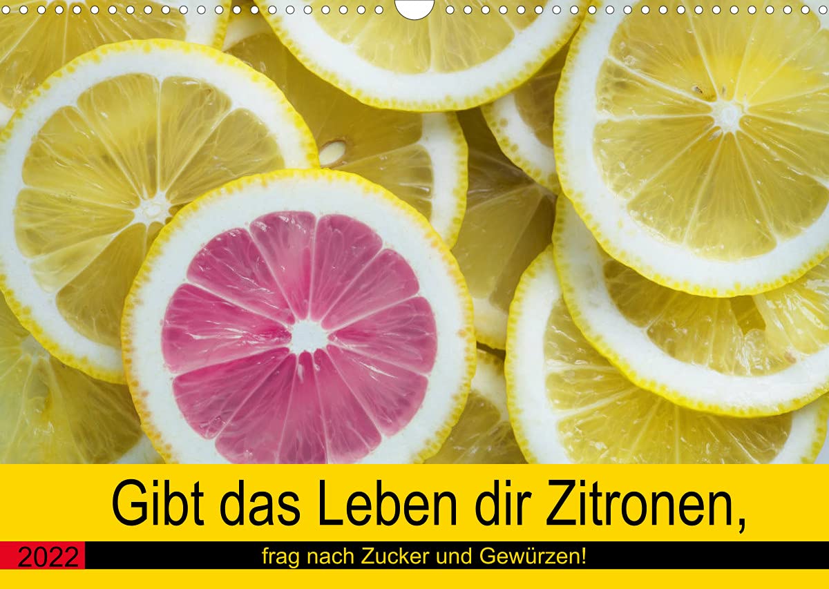 Gibt das Leben dir Zitronen, frag nach Zucker und Gewürzen! (Wandkalender 2022 DIN A3 quer): Jetzt gibt's Saures! (Monatskalender, 14 Seiten ) (CALVENDO Lifestyle) Living & Furnishing