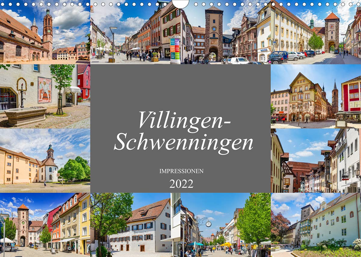 Villingen-Schwenningen Stadtansichten (Wandkalender 2022 DIN A3 quer): Zu Besuch in der wunderschönen Stadt im Südwesten Baden-Württembergs (Monatskalender, 14 Seiten ) (CALVENDO Orte) Photography