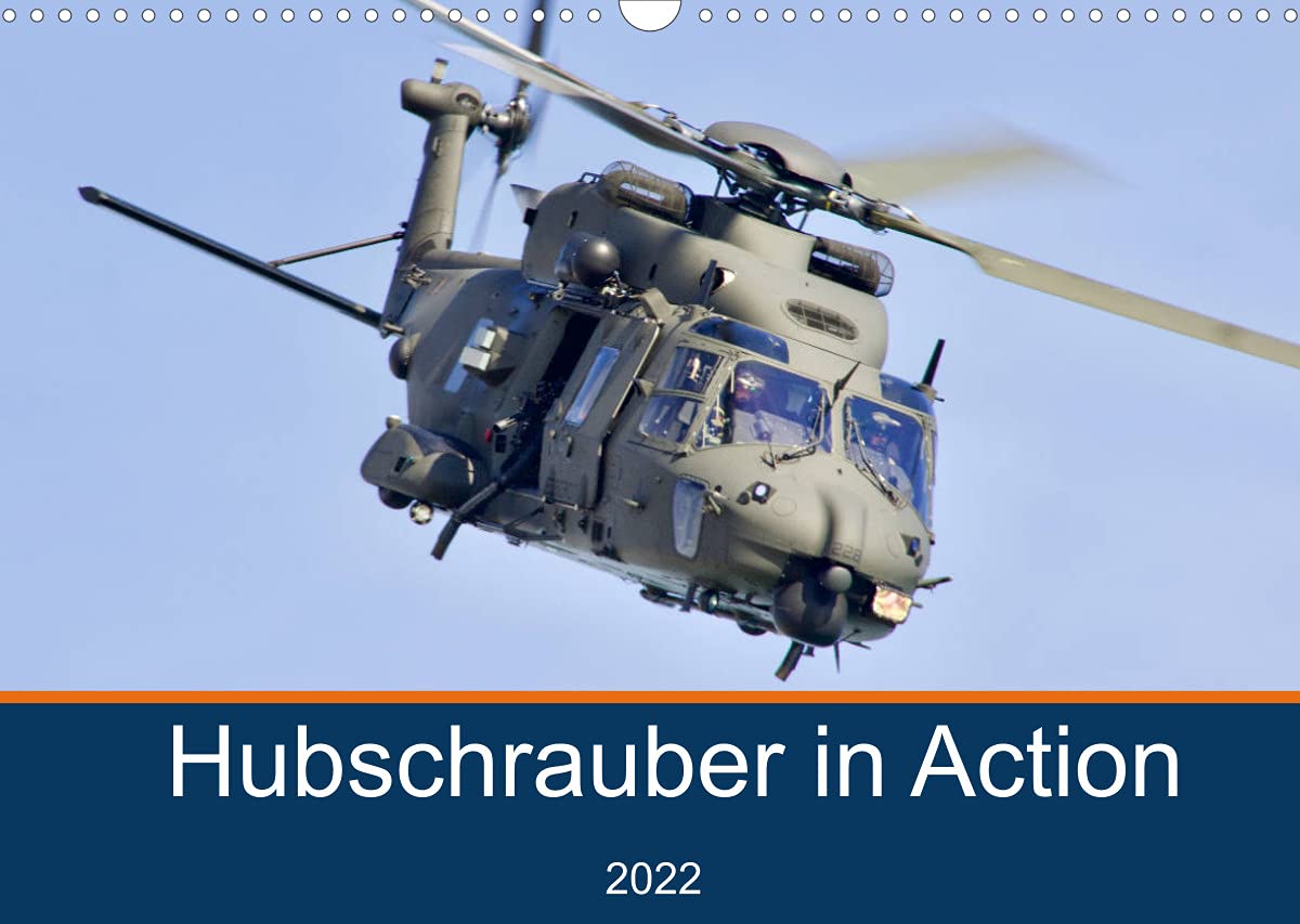 Hubschrauber in Action (Wandkalender 2022 DIN A3 quer): 12 faszinierende Hubschrauber (Monatskalender, 14 Seiten ) (CALVENDO Technologie) Leisure, Home & Garden