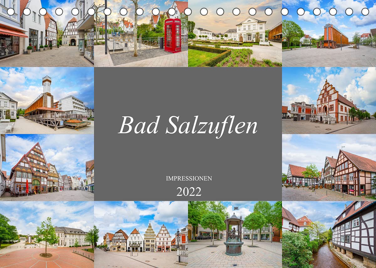 Bad Salzuflen Impressionen (Tischkalender 2022 DIN A5 quer): Zwölf faszinierende Bilder der Stadt Bad Salzuflen (Monatskalender, 14 Seiten ) (CALVENDO Orte) Photography