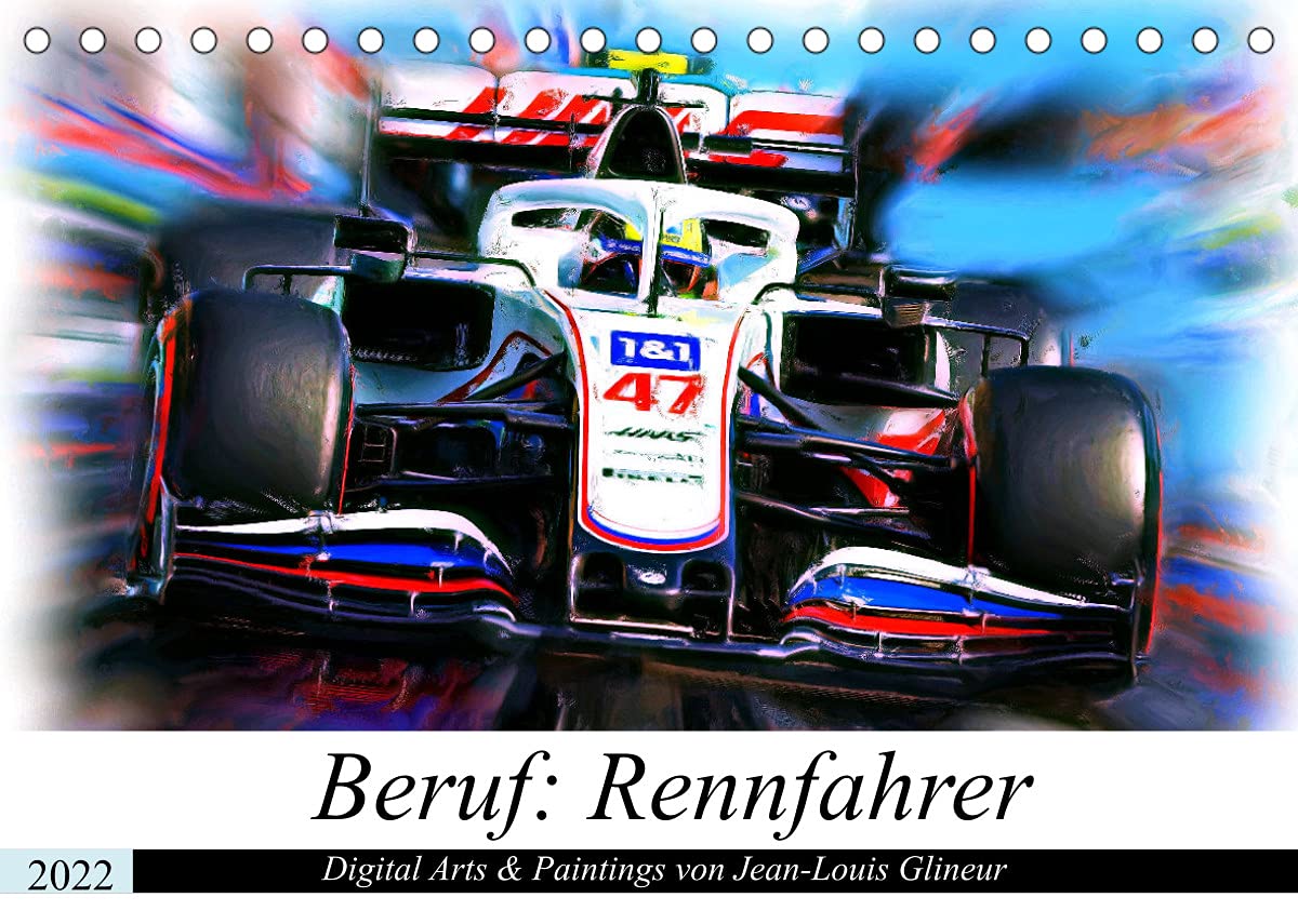 Beruf: Rennfahrer - Digital Artworks & Paintings von Jean-Louis Glineur (Tischkalender 2022 DIN A5 quer): Rennfahrer: Traumberuf aus Kindertagen (Monatskalender, 14 Seiten ) (CALVENDO Sport) Film, Art & Culture