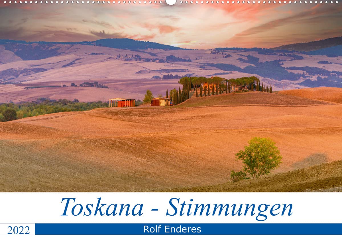 Toskana - Stimmungen (Wandkalender 2022 DIN A2 quer): Landschaftsimpressionen der Toskana (Monatskalender, 14 Seiten ) (CALVENDO Natur) Leisure, Home & Garden