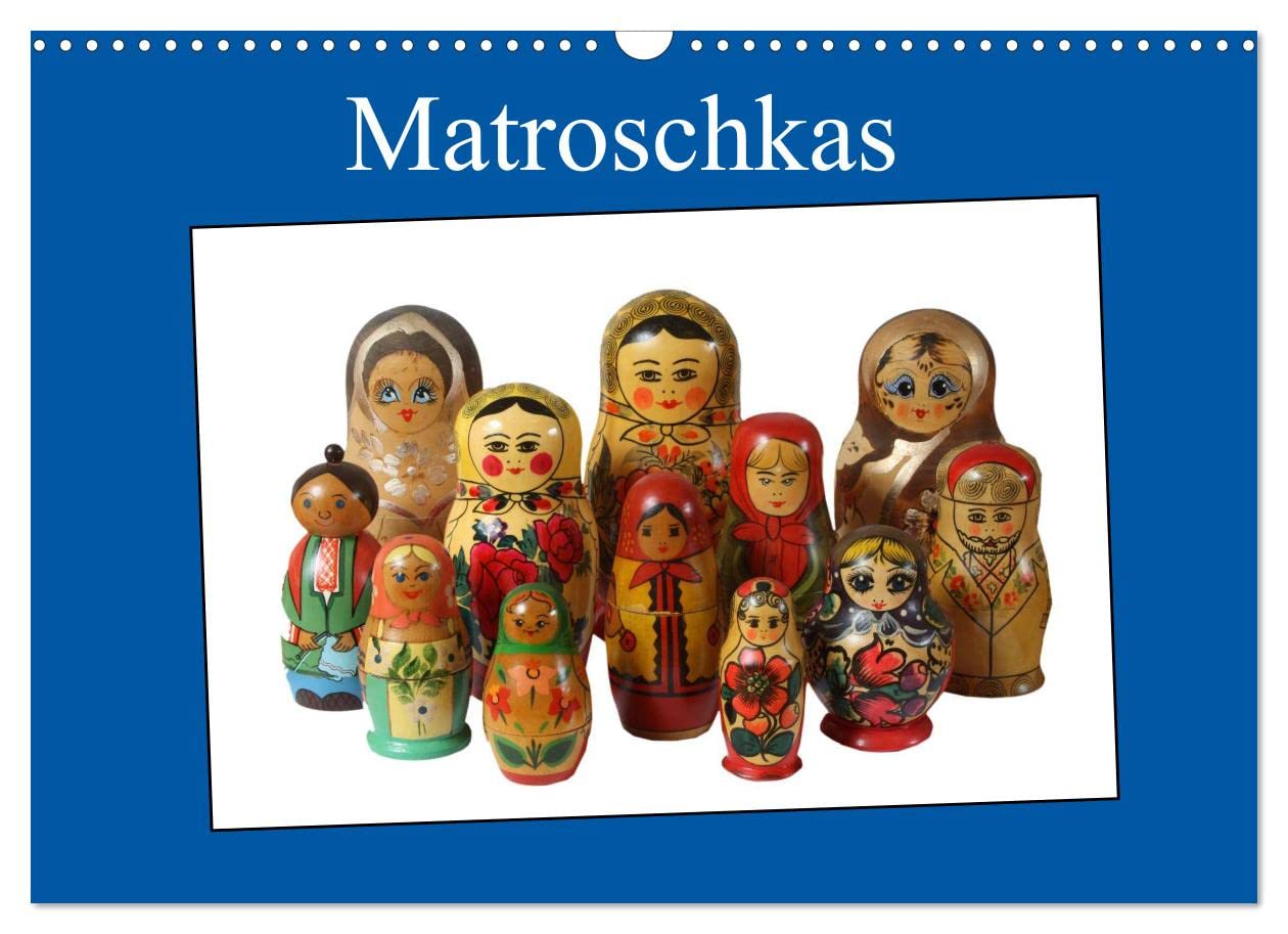 Matroschkas (Wandkalender 2023 DIN A3 quer): Sie werden durch das Jahr begleitet von 12 verschiedenen Matroschkafiguren. (Monatskalender, 14 Seiten ) (CALVENDO Hobbys) Leisure, Home & Garden