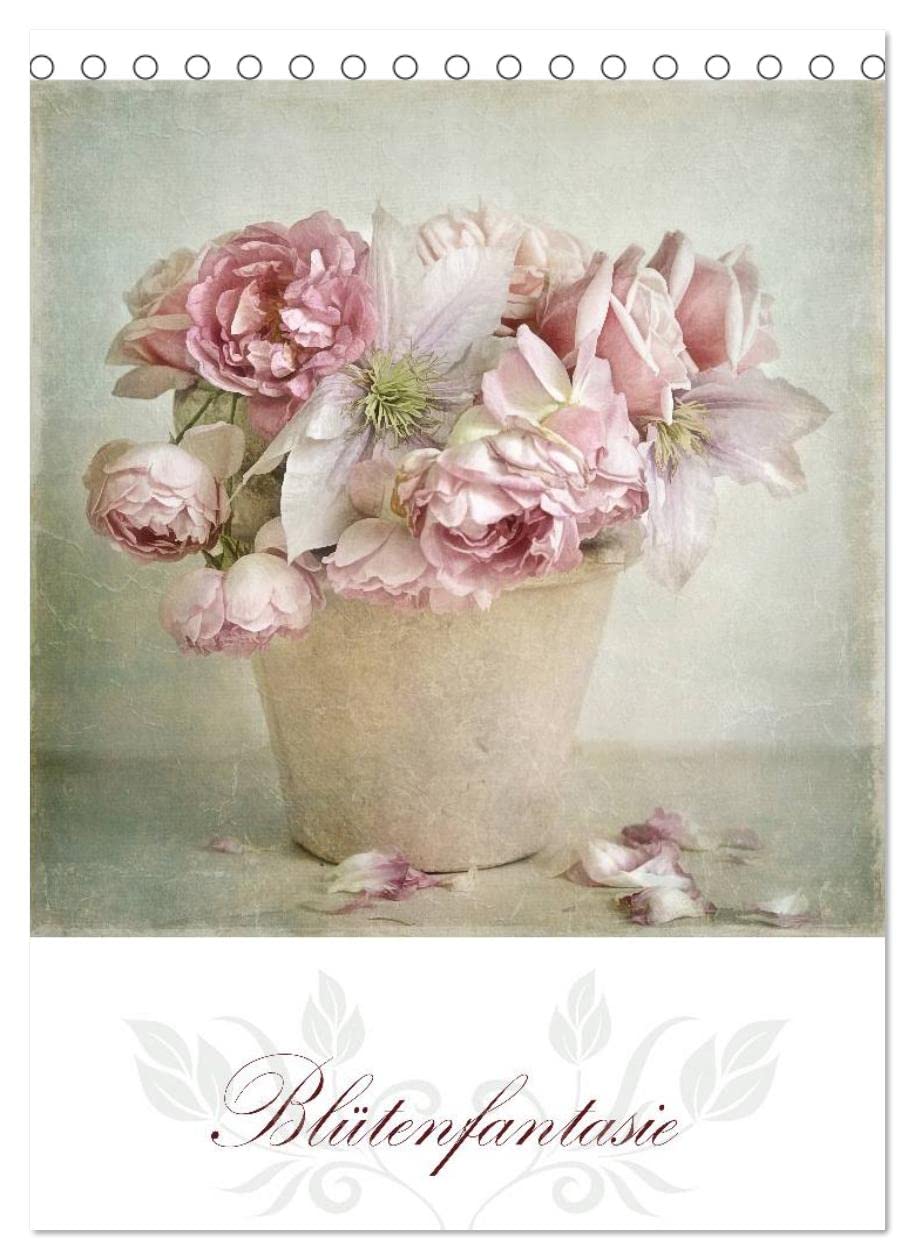 Blütenfantasie (Tischkalender 2023 DIN A5 hoch): Liebevoll in Szene gesetzte Blumenarrangements in zarten Pastelltönen (Monatskalender, 14 Seiten ) (CALVENDO Kunst) Leisure, Home & Garden