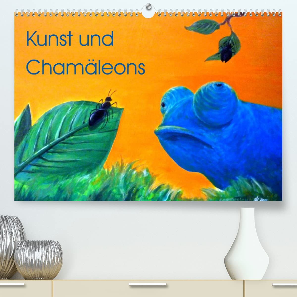 Kunst und Chamäleons (Premium, hochwertiger DIN A2 Wandkalender 2023, Kunstdruck in Hochglanz): Acrylbilder (Monatskalender, 14 Seiten ) (CALVENDO Kunst) Leisure, Home & Garden