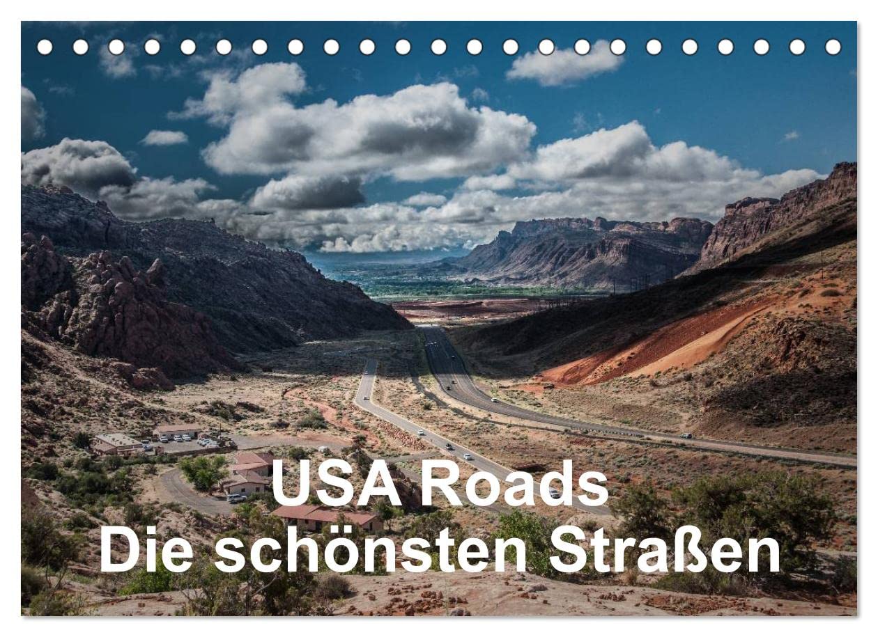 USA Roads (Tischkalender 2023 DIN A5 quer): Eindrücke von den schönsten Straßen der USA (Monatskalender, 14 Seiten ) (CALVENDO Orte) Leisure, Home & Garden
