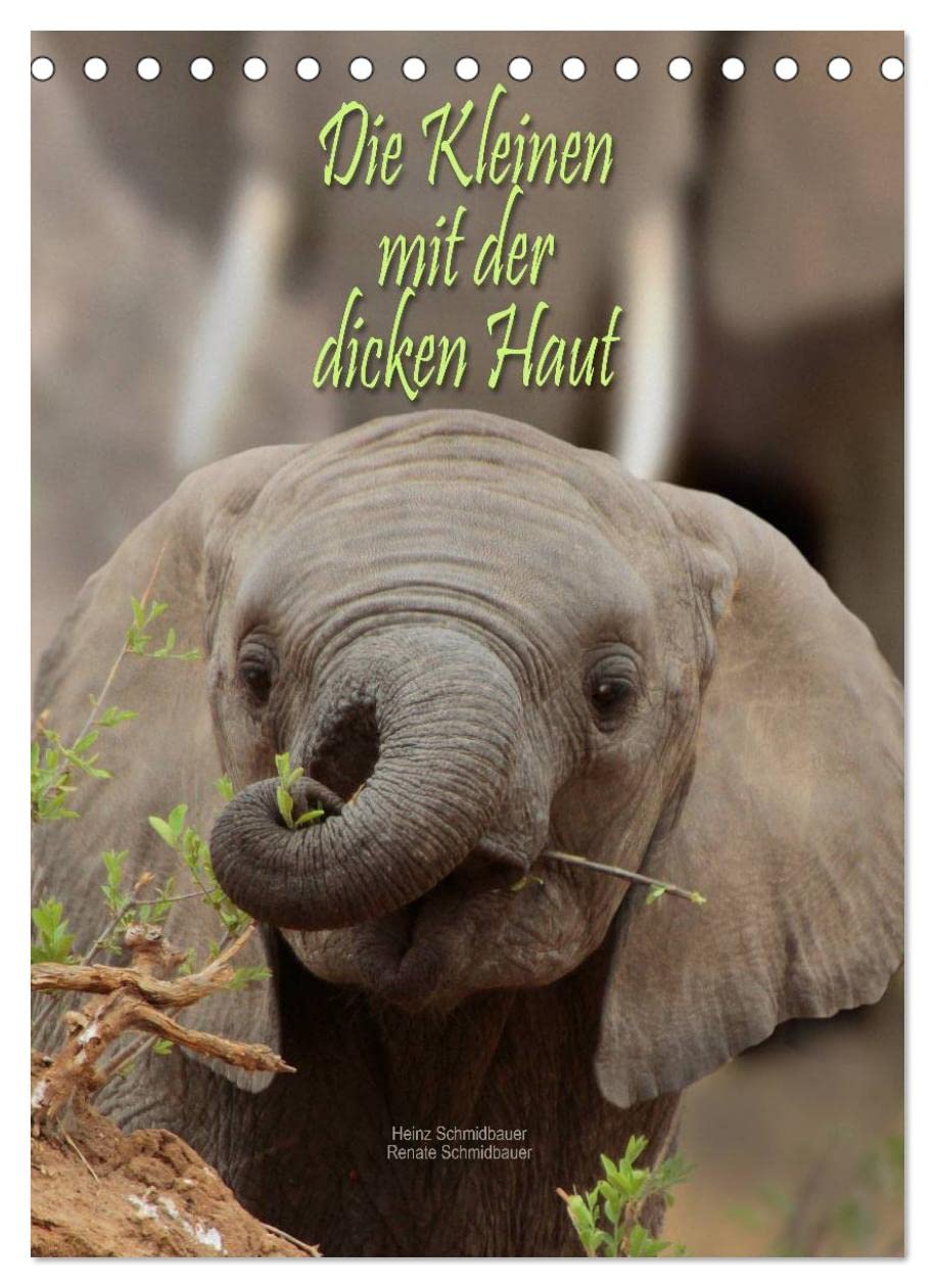 Die Kleinen mit der dicken Haut (Tischkalender 2023 DIN A5 hoch): Die Babies von Elefant, Flusspferd und Nashorn sind trotz einer dicken Haut ... (Monatskalender, 14 Seiten ) (CALVENDO Tiere) Film, Art & Culture