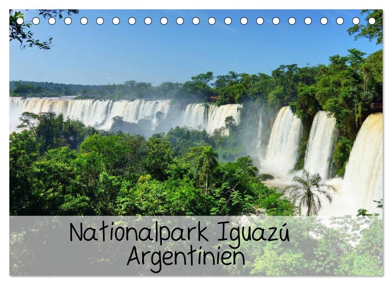 Nationalpark Iguazú Argentinien (Tischkalender 2023 DIN A5 quer): Die Iguazú Fälle sind als Weltwunder ausgezeichnet und die größten Wasserfälle der Welt. (Monatskalender, 14 Seiten ) (CALVENDO Natur) Leisure, Home & Garden