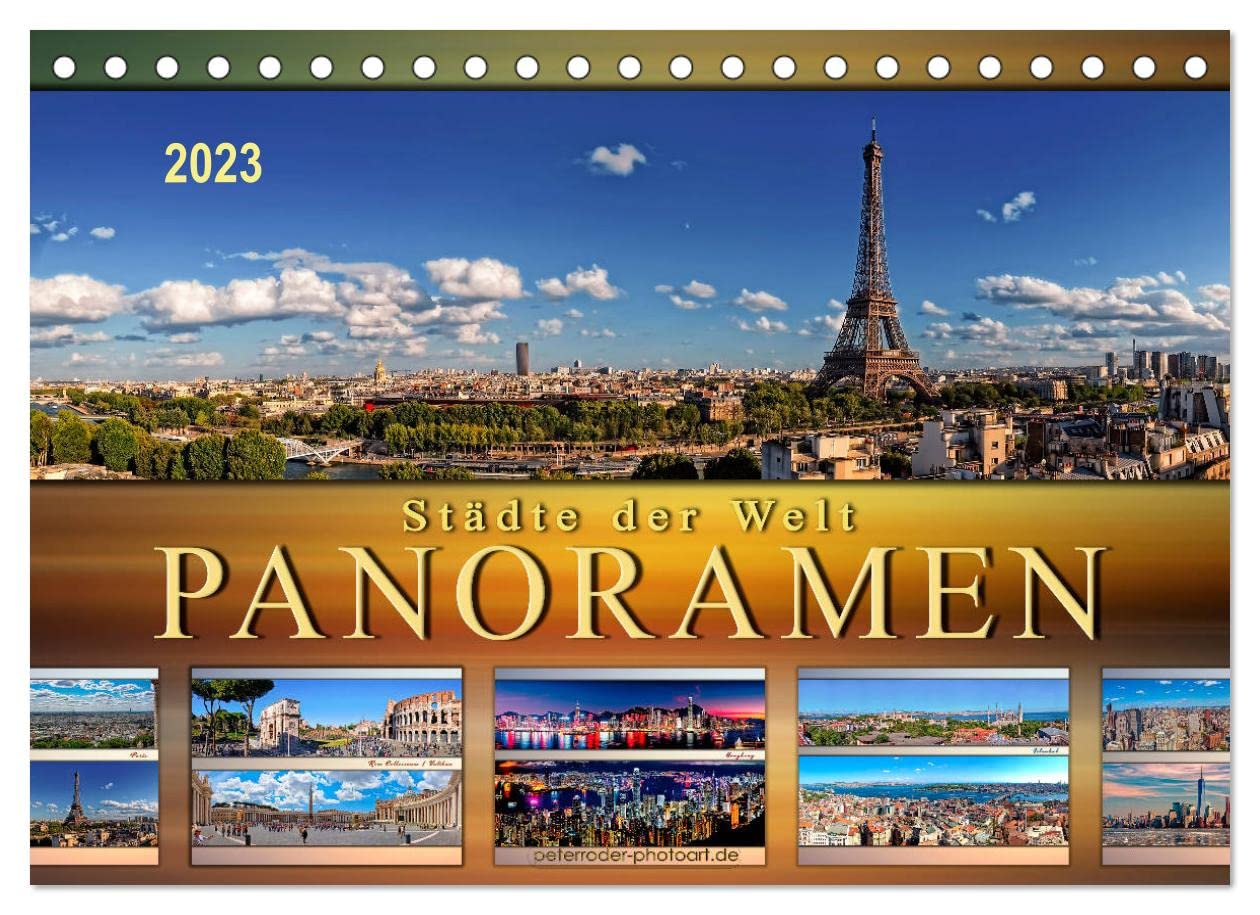 Städte der Welt, Panoramen (Tischkalender 2023 DIN A5 quer): Eindrucksvolle Städte der Welt in außergewöhnlichen Panoramen. (Monatskalender, 14 Seiten ) (CALVENDO Orte) Living & Furnishing