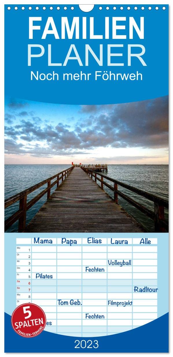 Familienplaner Noch mehr Föhrweh - Insel Föhr (Wandkalender 2023 , 21 cm x 45 cm, hoch): Entschleunigende Landschaftsaufnahmen von der Insel Föhr (Monatskalender, 14 Seiten ) (CALVENDO Natur) Leisure, Home & Garden