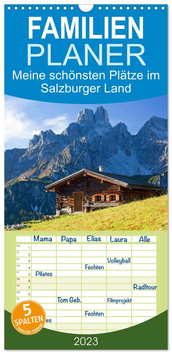 Familienplaner Meine schönsten Plätze im Salzburger Land (Wandkalender 2023 , 21 cm x 45 cm, hoch): Die schönsten Impressionen aus meiner Heimat (Monatskalender, 14 Seiten ) (CALVENDO Natur) Living & Furnishing