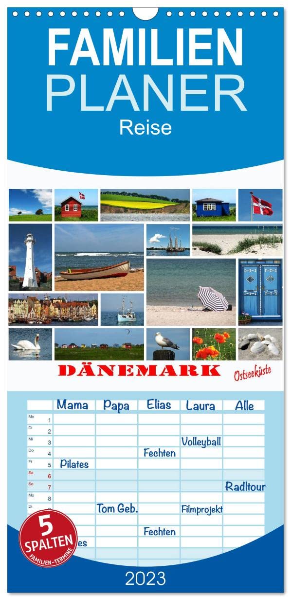 Familienplaner Dänemark - Ostseeküste (Wandkalender 2023 , 21 cm x 45 cm, hoch): Eine Bilderauswahl von Landschaften, Städten und Häfen an der ... (Monatskalender, 14 Seiten ) (CALVENDO Orte) Living & Furnishing