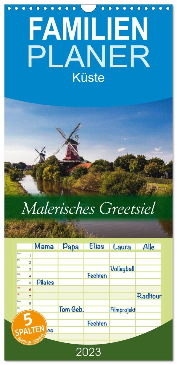 Familienplaner Malerisches Greetsiel (Wandkalender 2023 , 21 cm x 45 cm, hoch): 12 stimmungsvolle Landschaftsaufnahmen von Greetsiel (Monatskalender, 14 Seiten ) (CALVENDO Natur) Photography