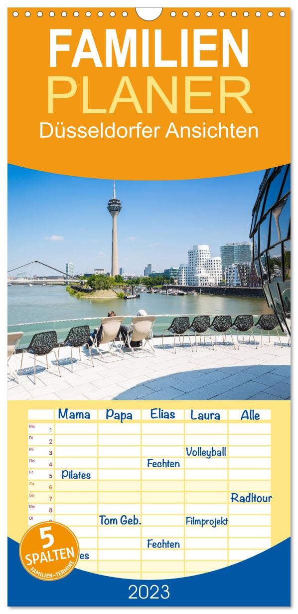 Familienplaner Düsseldorfer - Ansichten (Wandkalender 2023 , 21 cm x 45 cm, hoch): Zwölf wundervolle Ansichten der Landeshauptstadt Düsseldorf (Monatskalender, 14 Seiten ) (CALVENDO Orte) Film, Art & Culture