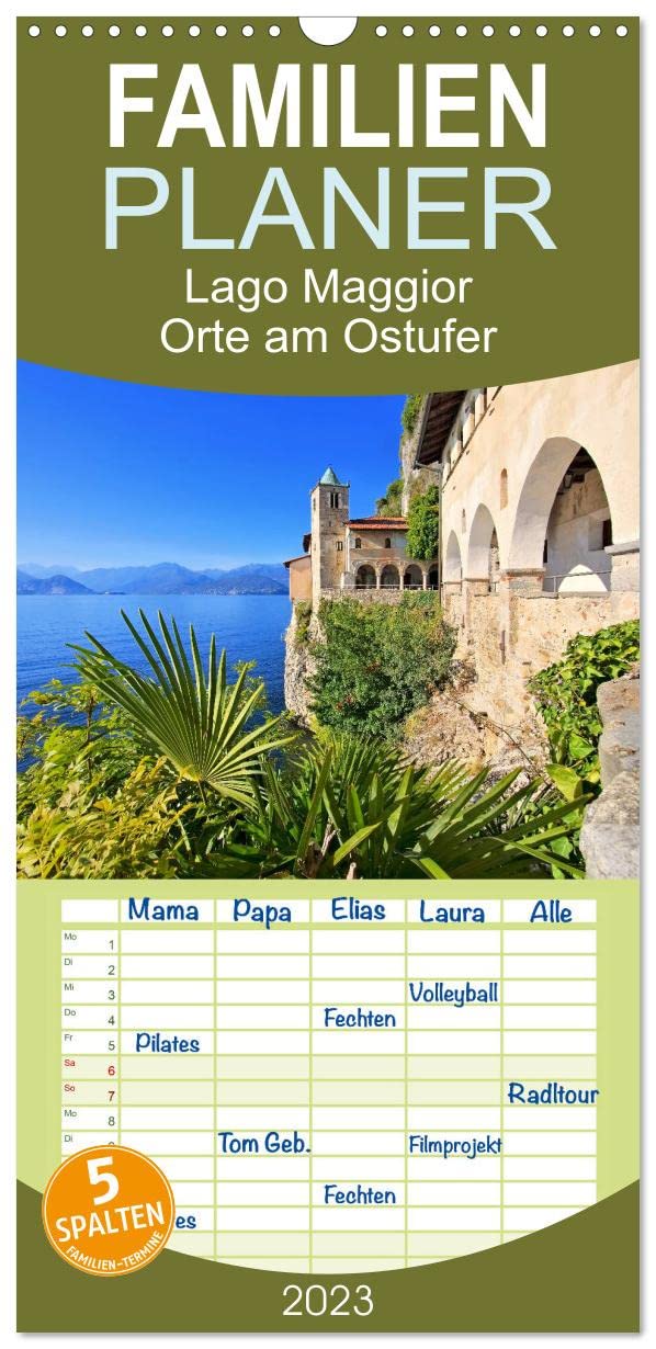 Familienplaner Lago Maggiore - Orte am Ostufer (Wandkalender 2023 , 21 cm x 45 cm, hoch): Entdeckungen am lombardischen Ufer des Sees (Monatskalender, 14 Seiten ) (CALVENDO Orte) Leisure, Home & Garden