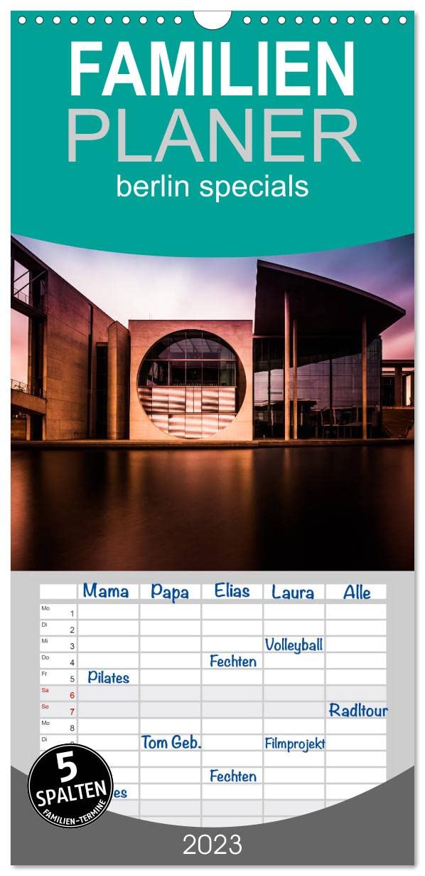 Familienplaner berlin specials (Wandkalender 2023 , 21 cm x 45 cm, hoch): Die andere Sicht auf Bekanntes aus Berlin. (Monatskalender, 14 Seiten ) (CALVENDO Orte) Photography