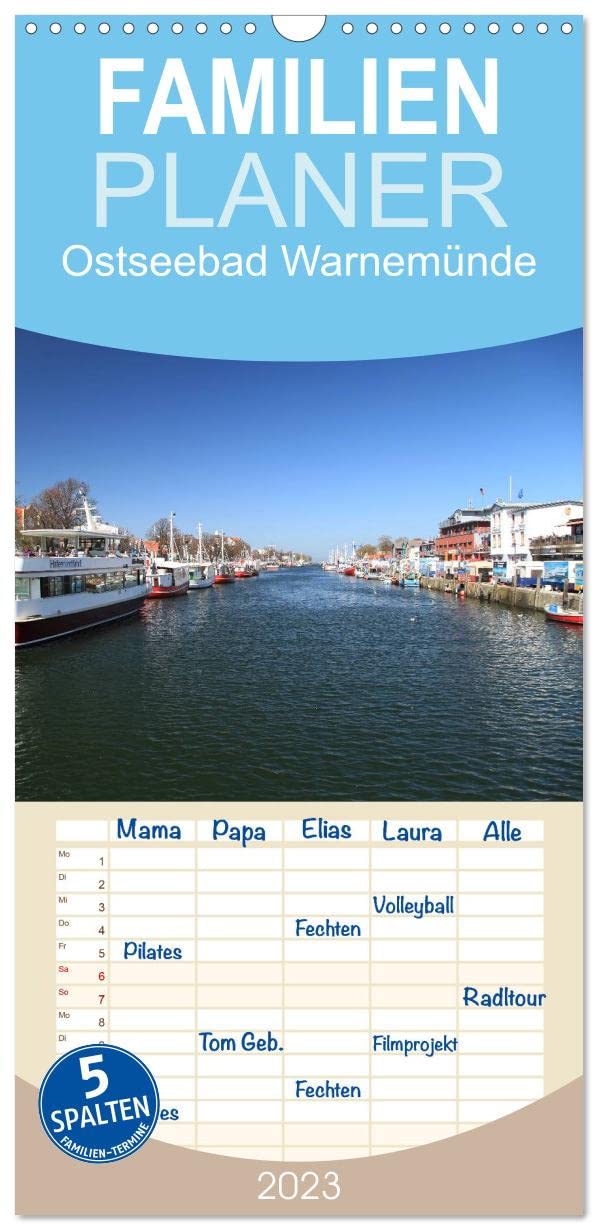 Familienplaner Ostseebad Warnemünde (Wandkalender 2023 , 21 cm x 45 cm, hoch): Ostseebad Warnemünde im Norden Deutschlands (Monatskalender, 14 Seiten ) (CALVENDO Orte) Photography