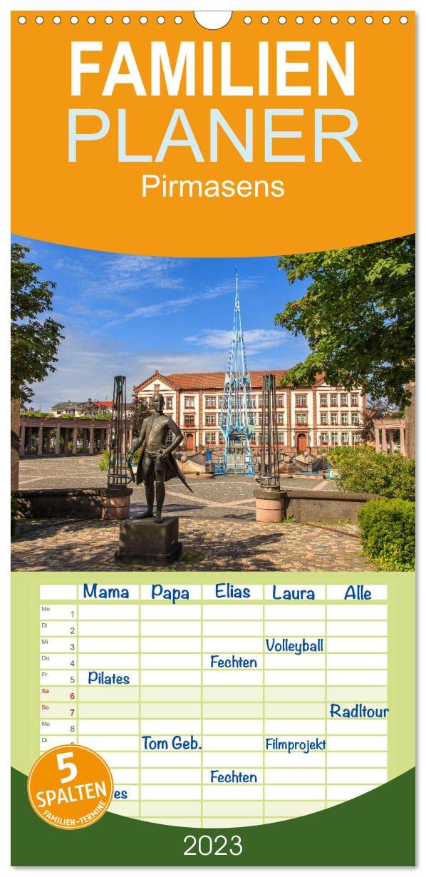 Familienplaner Pirmasens (Wandkalender 2023 , 21 cm x 45 cm, hoch): Rundgang durch Pirmasens (Monatskalender, 14 Seiten ) (CALVENDO Orte) Calendars